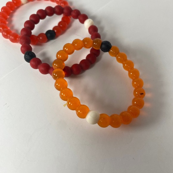 Lokai Bangle Bracelets Lot of 3 NAMI Save the Children Orange Mental Health - Picture 2 of 6